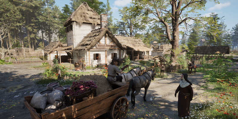 A barren land with ancient ruins